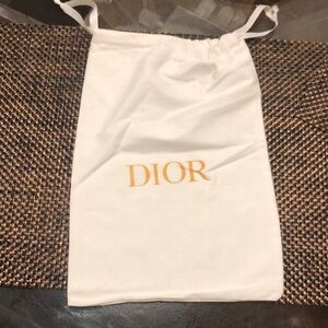 Dior White Dust Bag 9x13.5 inches